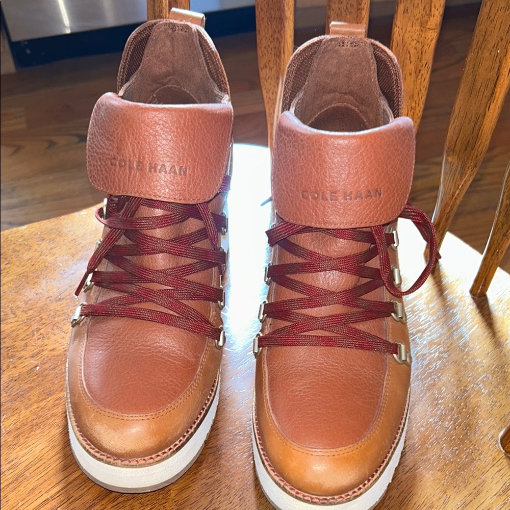 Cole Haan woman’s waterproof Brown Leather Boots
